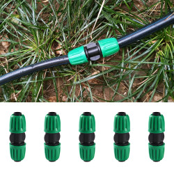 VooGenzek 10 Pièces16mm Raccords D'irrigation Goutte à Goutte, Adaptateur Droits D'Irrigation Goutte, Raccords D'irrigation Droi