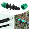 VooGenzek 22 Pièces Raccords D'Irrigation pour Tube 13/16mm à 4/7mm, Connecteur de Tuyau D'Eau D'Irrigation, Connecteur de Tuyau