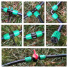 VooGenzek 22 Pièces Raccords D'Irrigation pour Tube 13/16mm à 4/7mm, Connecteur de Tuyau D'Eau D'Irrigation, Connecteur de Tuyau