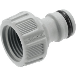 Gardena Nez de robinet 21 mm (G 1/2 pouces): OGS adaptateur pour raccordement d’un tuyau d’arrosage, technologie anti-éclaboussu