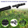 100 Pièces 4/7 mm Plastique Tee Raccord de Tuyau, VooGenzek T Connecteur Barbelé pour Tuyau d'arrosage de Jardin, Tee-Joint pour