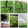 100 Pièces 4/7 mm Plastique Tee Raccord de Tuyau, VooGenzek T Connecteur Barbelé pour Tuyau d'arrosage de Jardin, Tee-Joint pour
