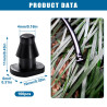 VooGenzek 100 Pièces 4/7 mm Raccords D'irrigation, Bouchons D'extrémité D'irrigation Goutte 1/4 Pouce, Adaptateur Bouchons D'Irr