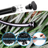 VooGenzek 100 Pièces 4/7 mm Raccords D'irrigation, Bouchons D'extrémité D'irrigation Goutte 1/4 Pouce, Adaptateur Bouchons D'Irr