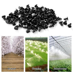VooGenzek 100 Pièces 4/7 mm Raccords D'irrigation, Bouchons D'extrémité D'irrigation Goutte 1/4 Pouce, Adaptateur Bouchons D'Irr