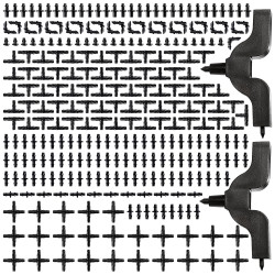VooGenzek 282 Pièces 4/7mm Connecteurs de Tuyaux, Raccord D'irrigation, Connecteurs Barbelés de Tuyaux pour Système D'Irrigation