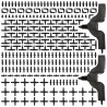 VooGenzek 282 Pièces 4/7mm Connecteurs de Tuyaux, Raccord D'irrigation, Connecteurs Barbelés de Tuyaux pour Système D'Irrigation