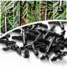 VooGenzek 282 Pièces 4/7mm Connecteurs de Tuyaux, Raccord D'irrigation, Connecteurs Barbelés de Tuyaux pour Système D'Irrigation