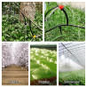 VooGenzek 220 Pièces 4/7mm Connecteurs de Tuyaux, Raccord D'irrigation, Connecteurs Barbelés de Tuyaux pour Système D'Irrigation