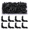 VooGenzek 100 Pièces 90 Angle Connecteur Tuyau, 4/7mm Connecteurs de Tuyaux, Raccord D'irrigation, Connecteurs Barbelés de Tuyau