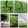 190 Pièces 4/7 mm Plastique Tee Raccord de Tuyau, VooGenzek T Connecteur Barbelé pour Tuyau d'arrosage de Jardin, Tee-Joint pour