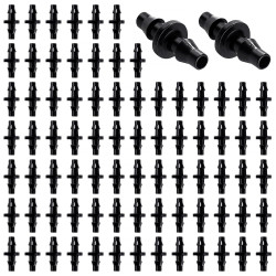 VooGenzek 80 Pièces 4/7 mm Connecteurs de Tuyaux, Connecteurs Barbelés de Tuyaux D'Irrigation, Irrigation de Pelouse Raccord Con
