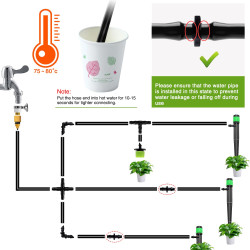 VooGenzek 80 Pièces 4/7 mm Connecteurs de Tuyaux, Connecteurs Barbelés de Tuyaux D'Irrigation, Irrigation de Pelouse Raccord Con