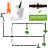 VooGenzek 80 Pièces 4/7 mm Connecteurs de Tuyaux, Connecteurs Barbelés de Tuyaux D'Irrigation, Irrigation de Pelouse Raccord Con