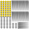 VooGenzek 120 Pièces 4/7mm Kit D'irrigation de Goutte Automatique, 40 Goutteur Irrigation Réglable + 40 Tee-Joint de Tuyau + 40 