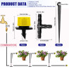 VooGenzek 120 Pièces 4/7mm Kit D'irrigation de Goutte Automatique, 40 Goutteur Irrigation Réglable + 40 Tee-Joint de Tuyau + 40 