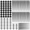 VooGenzek 120 Pièces 4/7mm Kit D'irrigation de Goutte Automatique, 40 Goutteur Irrigation Réglable + 40 Tee-Joint de Tuyau + 40 