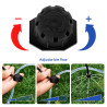 VooGenzek 120 Pièces 4/7mm Kit D'irrigation de Goutte Automatique, 40 Goutteur Irrigation Réglable + 40 Tee-Joint de Tuyau + 40 