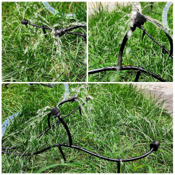 VooGenzek 120 Pièces 4/7mm Kit D'irrigation de Goutte Automatique, 40 Goutteur Irrigation Réglable + 40 Tee-Joint de Tuyau + 40 
