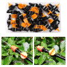 VooGenzek 25 Pièces 4/7 Vanne D'irrigation, Mini Valves de Contrôle pour Tuyau d'arrosage 4/7mm, Mini Tuyau Vanne d'eau Travers,