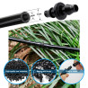 VooGenzek 200 Pièces 4/7mm Connecteurs de Tuyaux, Raccord D'irrigation, Connecteurs Barbelés de Tuyaux pour Système D'Irrigation