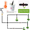 VooGenzek 200 Pièces 4/7mm Connecteurs de Tuyaux, Raccord D'irrigation, Connecteurs Barbelés de Tuyaux pour Système D'Irrigation