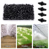 VooGenzek 200 Pièces 4/7mm Connecteurs de Tuyaux, Raccord D'irrigation, Connecteurs Barbelés de Tuyaux pour Système D'Irrigation