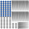 VooGenzek 120 Pièces 4/7mm Kit D'irrigation de Goutte Automatique, 40 Goutteur Irrigation Réglable + 40 Tee-Joint de Tuyau + 40 