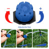 VooGenzek 120 Pièces 4/7mm Kit D'irrigation de Goutte Automatique, 40 Goutteur Irrigation Réglable + 40 Tee-Joint de Tuyau + 40 