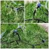 VooGenzek 120 Pièces 4/7mm Kit D'irrigation de Goutte Automatique, 40 Goutteur Irrigation Réglable + 40 Tee-Joint de Tuyau + 40 