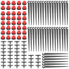 120 Pièces Kit d'irrigation de Goutte Automatique, VooGenzek 40 Goutteur Irrigation Réglable + 40 Tee-Joint de Tuyau + Piquet de