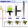 VooGenzek 120 Pièces 4/7mm Kit D'irrigation de Goutte Automatique, 40 Goutteur Irrigation Réglable + 40 Tee-Joint de Tuyau + 40 