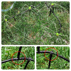 VooGenzek 120 Pièces 4/7mm Kit D'irrigation de Goutte Automatique, 40 Goutteur Irrigation Réglable + 40 Tee-Joint de Tuyau + 40 
