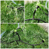 VooGenzek 120 Pièces 4/7mm Kit D'irrigation de Goutte Automatique, 40 Goutteur Irrigation Réglable + 40 Tee-Joint de Tuyau + 40 