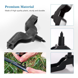 VooGenzek 7 Pièces 3mm/4mm Outil de Forage de Trou de Tuyau, Outil de Perçage de Trou de Tuyau D'irrigation Goutte à Goutte, Tuy