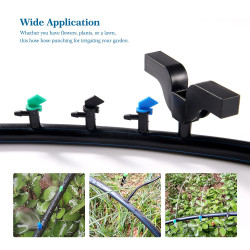 VooGenzek 7 Pièces 3mm/4mm Outil de Forage de Trou de Tuyau, Outil de Perçage de Trou de Tuyau D'irrigation Goutte à Goutte, Tuy