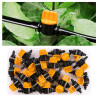 VooGenzek 25 Pièces 4/7 Vanne D'irrigation, Mini Valves de Contrôle pour Tuyau d'arrosage 4/7mm, Valves d'arrêt Cannelées 1/4 Po