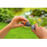 GARDENA Raccords d'Arrosage Rapide 13 mm (1/2") et 15 mm (5/8") : Raccord Enfichable de Début de Tuyau, Étanche, Rainures Encast