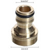 Connecteur de robinet de cuisine universel - Adaptateur de tuyau - Raccord de tuyau - Adaptateur de connecteur d'eau pour robine