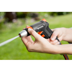 Kit pistolet de nettoyage Premium de Gardena : pistolet de nettoyage robuste et raccord d'arrêt d'eau (18306-20)