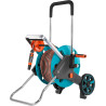 Gardena Kit dévidoir CleverRoll M Easy : dévidoir sur roues d'une capacité de 60 m, particulièrement stable, avec guidage confor