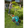 Gardena Kit dévidoir CleverRoll M Easy : dévidoir sur roues d'une capacité de 60 m, particulièrement stable, avec guidage confor