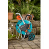 Gardena Kit dévidoir CleverRoll M Easy : dévidoir sur roues d'une capacité de 60 m, particulièrement stable, avec guidage confor
