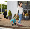 Gardena Kit dévidoir CleverRoll S : dévidoir avec tuyau Classic de 20 m et lance d'arrosage, arrêt anti-goutte, côté de manivell