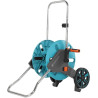 Gardena dévidoir CleverRoll M : dévidoir sur roues d'une capacité de 60 m, particulièrement stable, avec clip de rangement, arrê