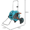 Gardena dévidoir CleverRoll M : dévidoir sur roues d'une capacité de 60 m, particulièrement stable, avec clip de rangement, arrê