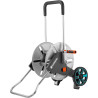 Gardena dévidoir métallique sur roues aquaroll m, argent, orange, noir, cleverroll m métal