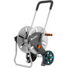 Gardena dévidoir métallique sur roues aquaroll m, argent, orange, noir, cleverroll m métal