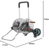 Gardena dévidoir métallique sur roues aquaroll m, argent, orange, noir, cleverroll m métal