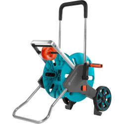 Gardena Dévidoir CleverRoll M Easy : dévidoir sur roues d'une capacité de 60 m, particulièrement stable, avec guidage confortabl